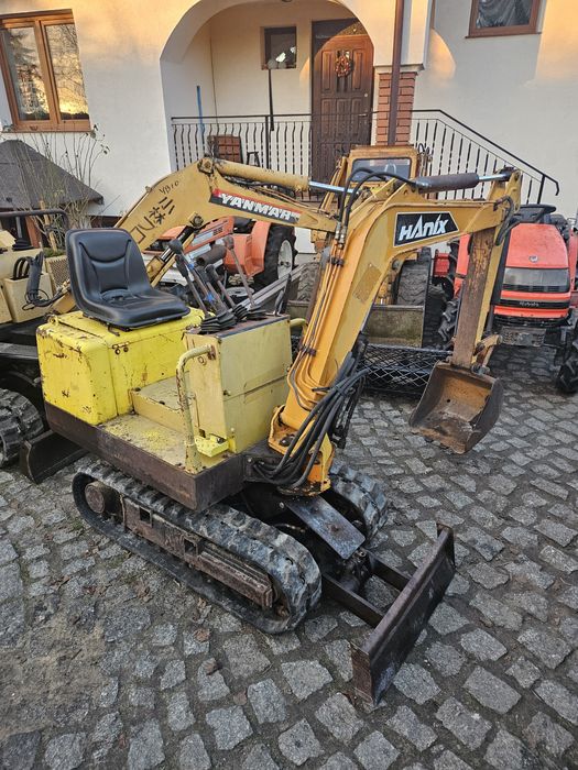 Minikoparka Hanix N08E japońska gąsienicowa yanmar kubota komatsu jcb