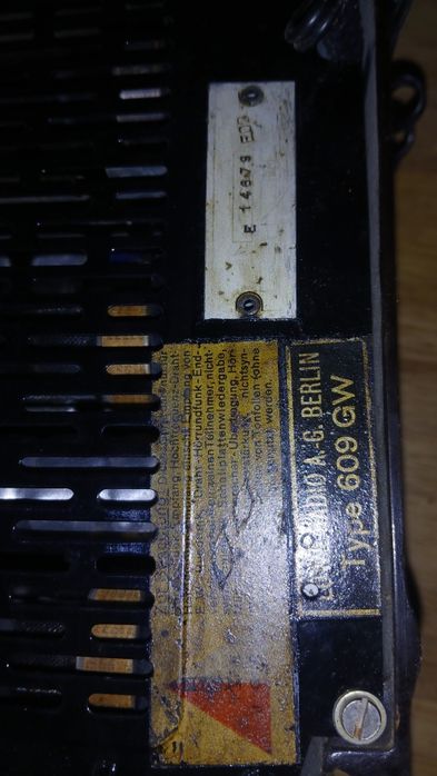 Винтажный ламповый радиоприёмник Loewe Opta Berlin GW 309 Германия