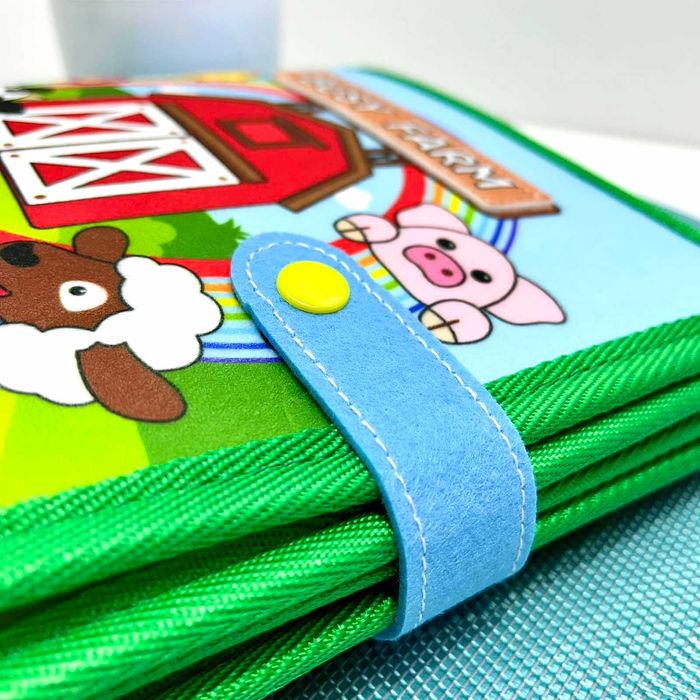 Бізіборд-книга бизиборд фетрова з активностями 21×6×22 см (C 71085)