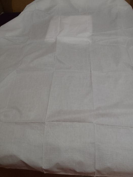 Постельное бельё белое, новое,бязь