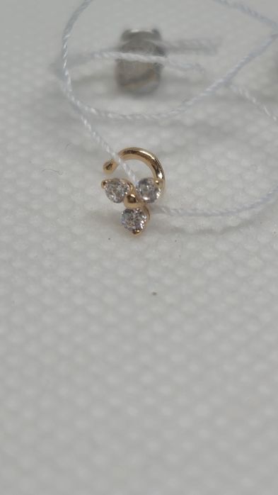 Пірсинг для носа з червоного золота. Нові. Favoritum.