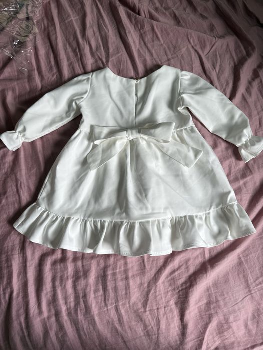 Sukienka biała do chrztu NOELI