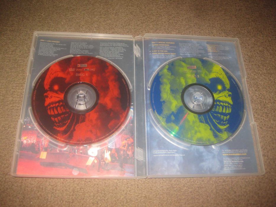 DVD Musical dos Iron Maiden "Rock in Rio" Edição Especial com 2 DVDs!