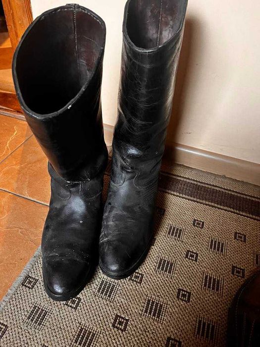 Oficerki skórzane buty oficerskie
