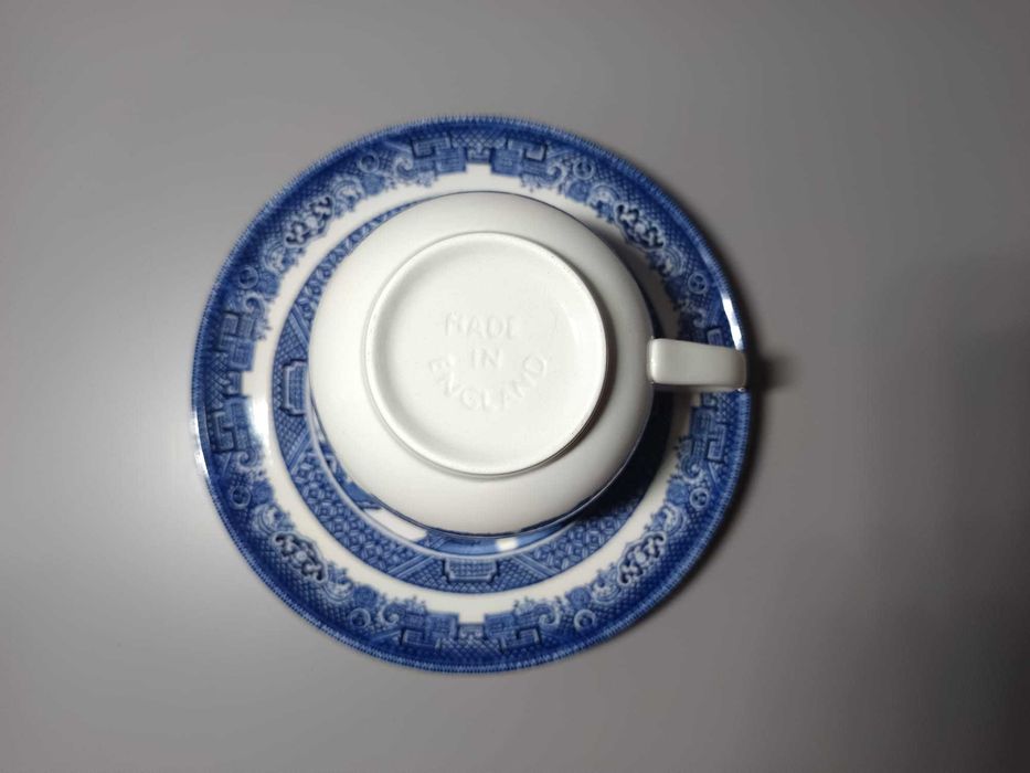 Chávena Johnson Bros - Padrão Willow Azul