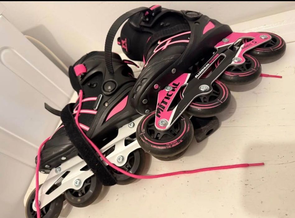 Patins feminino rosa