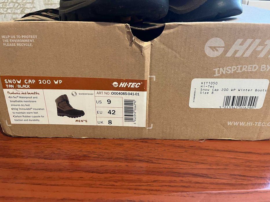 Трекiнговi зимовi черевики Hi-Tec Snow Cap 200 WP