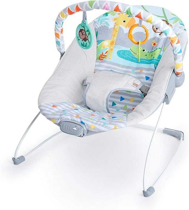 Bright Starts Safari Fun Bujaczek leżaczek wibracje nowy powystawowy
