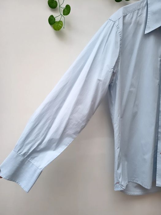 Camisa Azul com Riscas, de Homem