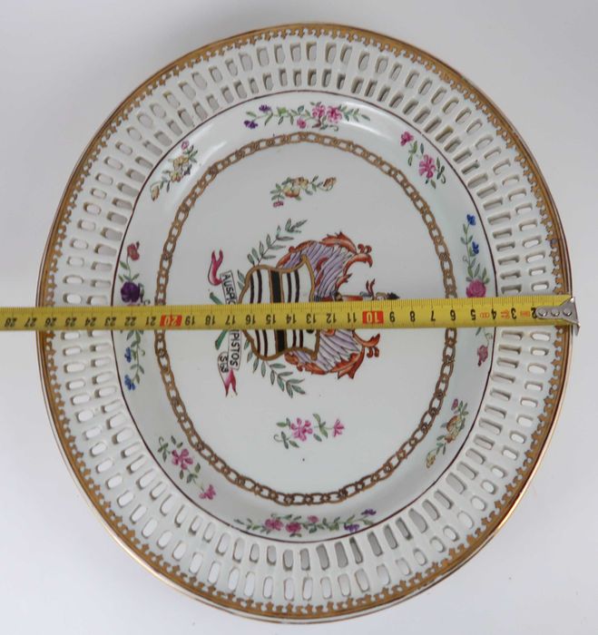 Travessa Oval porcelana vazada da China - 31.5 cm