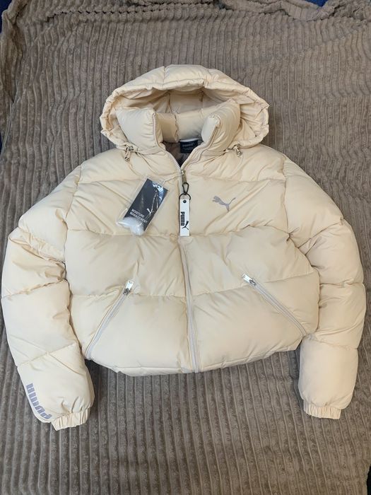 Nike Пума Пуховик Зима Весна 140 рост. Детский Био Пух Беж, Ма