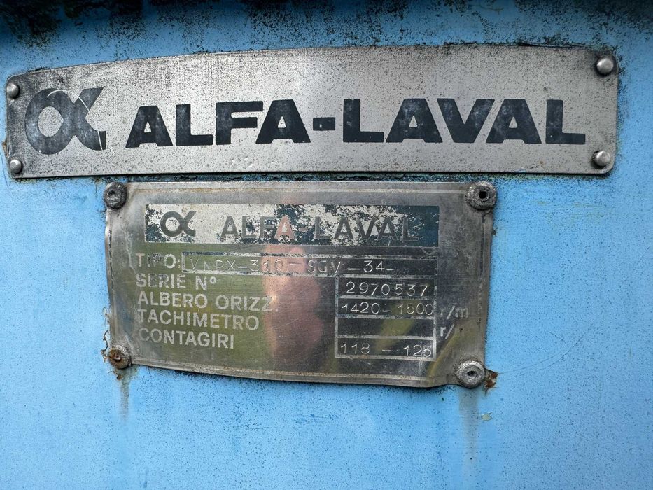 Wirówka separator Alfa Laval - do soków wina