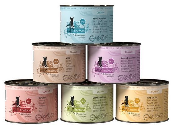 Karma dla kota bez sztucznych dodatków Catz Finefood MIX I 6x200g