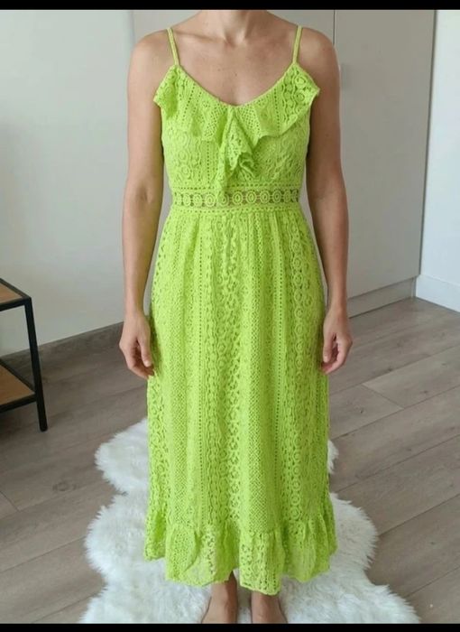 Sukienka koronkowa na lato bawełna boho  S M