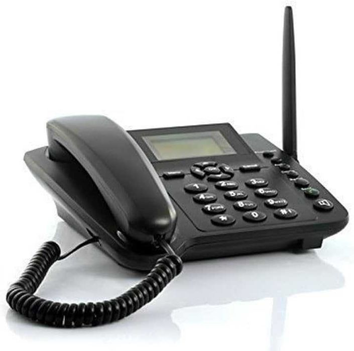 Wireless GSM Desk Phone – Telefon Stacjonarny na Kartę SIM, Quadband, SMS