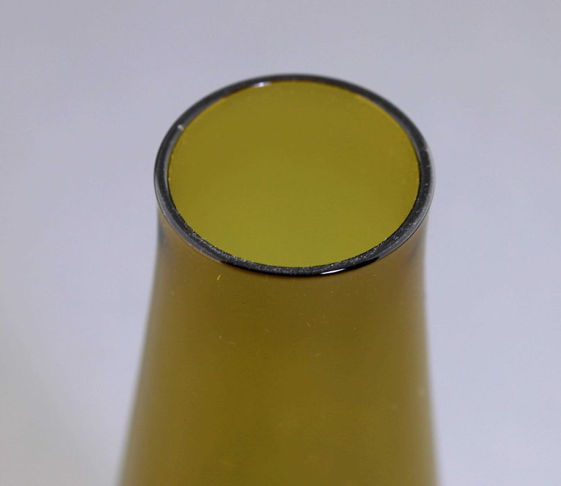 Wazon brązowy wys 21,5cm Borgstrom Aseda Glasbruk Szwecja