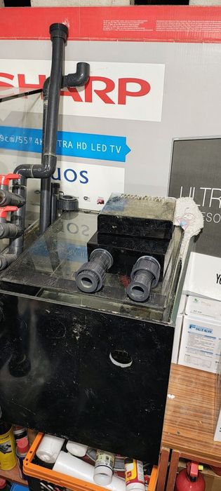 Akwarium morskie 40x40x40 z sumpem