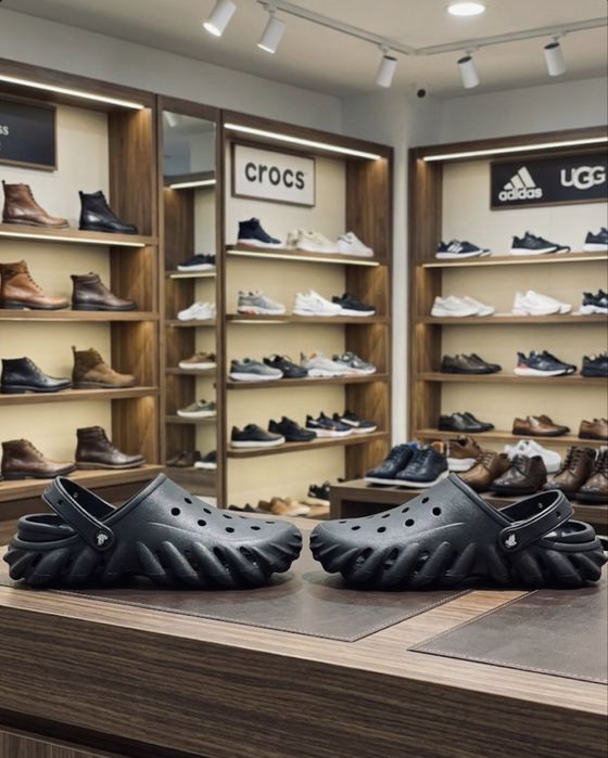 Crocs Echo Clog tripple black кроксы мужские черные