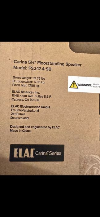zestaw Yamaha rx a4a elac carina