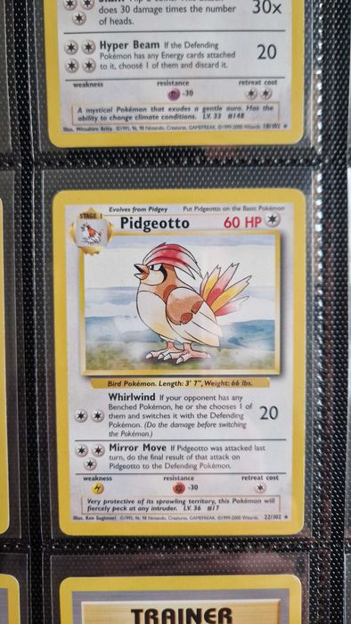 Pokemon Base Set rzadkie karty