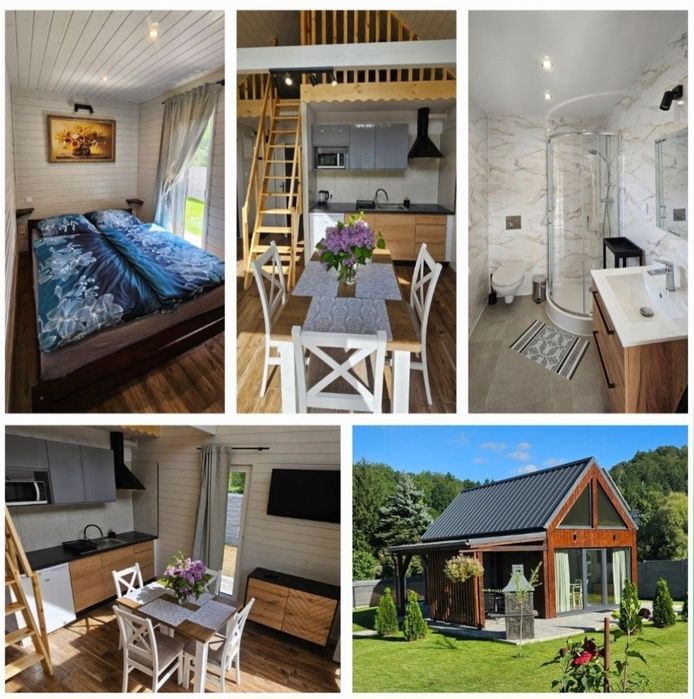 Domek w górach ( Karkonosze ) ogrodzony z balią