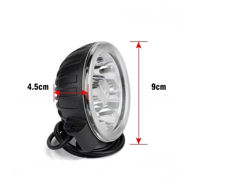 Светодиодная дополнительная LED фара с габаритным светом "Глаз Ангела"