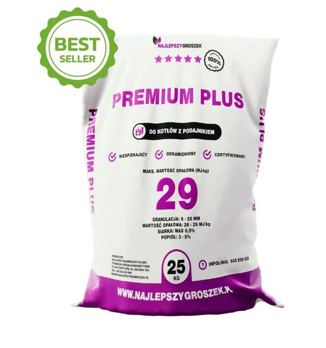 Groszek Premium Plus 29Mj Popiół max 3%, HDS