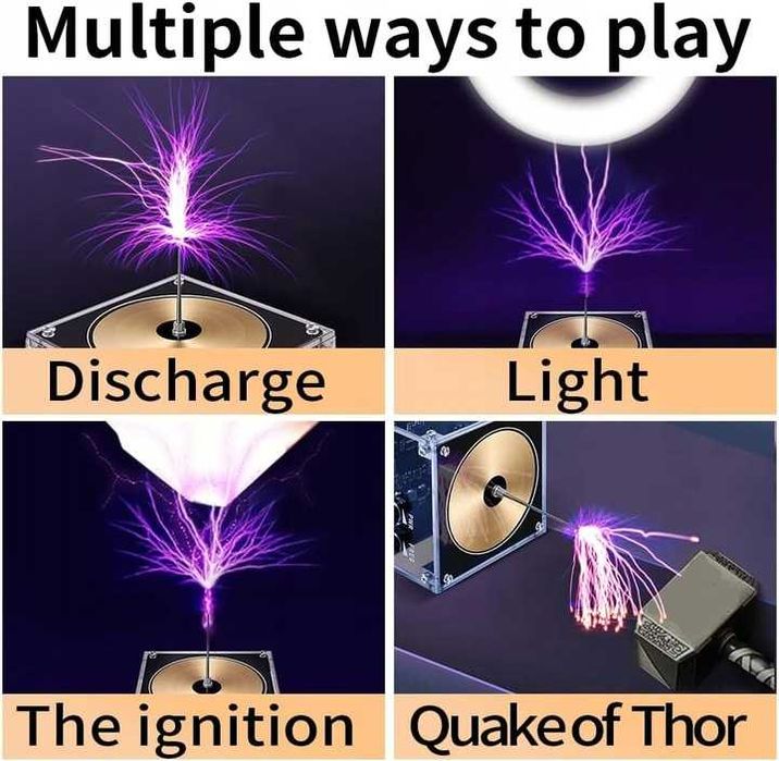 Bluetooth Tesla Coil Music Głośnik plazmowy Naukowe Eksperymenty