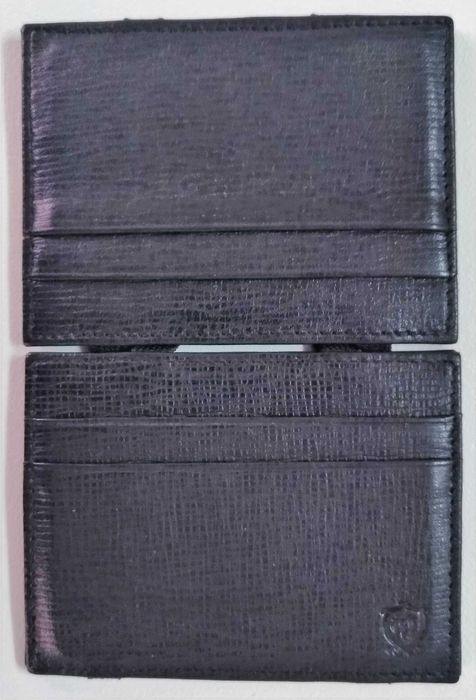 Carteira em pele preta para homem Massimo Dutti