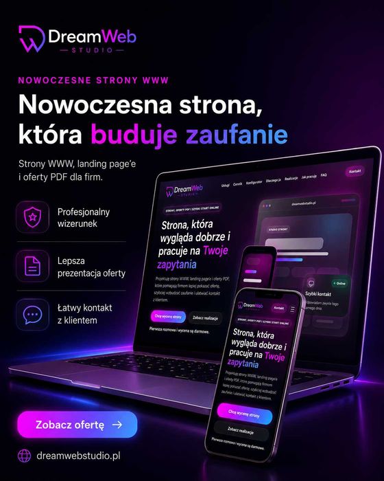 Nowoczesne Strony Internetowe | Landing Page | Oferty PDF