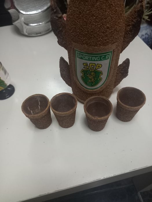 Garrafa do sporting em cortiça