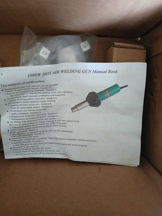 Máquina de Solda Plástica com Pistola de Ar Quente para PVC, HDPE, TPO, EVA