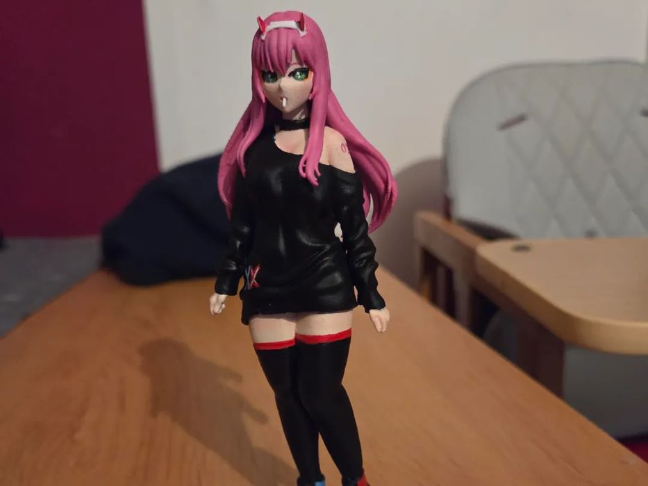 Detailed Anime-Style Zero Two Figure64551046556162120