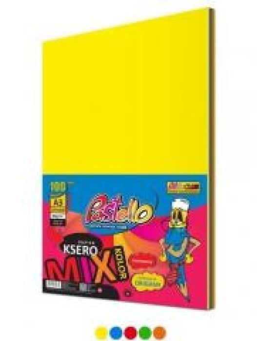 Papier ksero A3/80g 5 kolorów 100 arkuszy Alfa Pastello