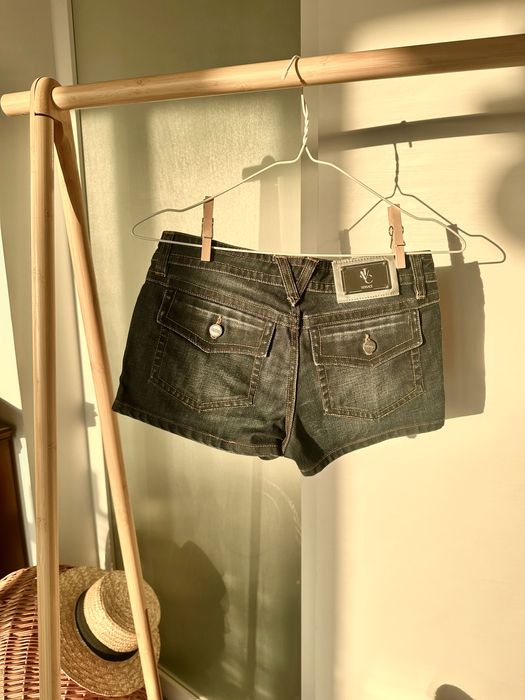 Оригінальні джинсові шорти VERSACE, темно-сині, розмір IT 40 (XS)