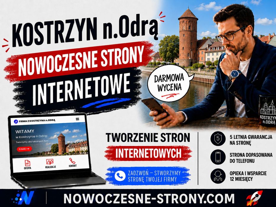 Nowoczesne Strony Internetowe | WordPress z 5-letnią Gwarancją | Opieka Stron 12 miesięcy
