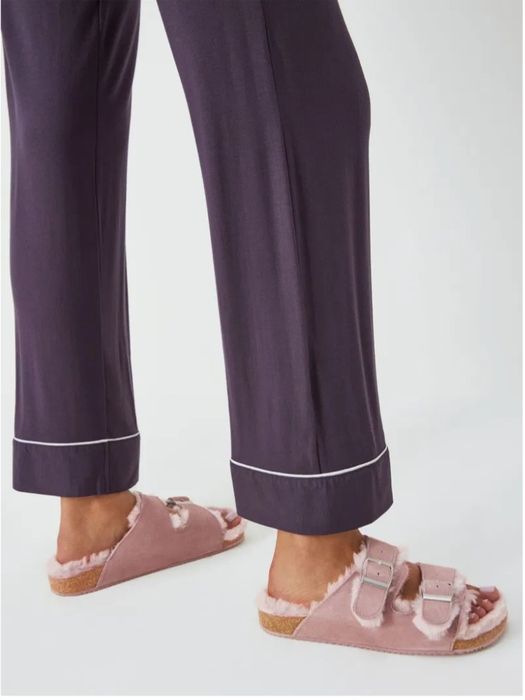 Шлёпанцы слайдеры из меха и замши John Lewis birkenstock