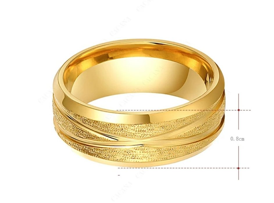 Aliança namoro - compromisso - casamento em ouro laminado 18K