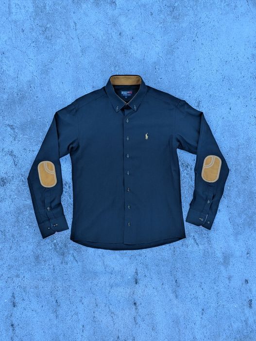 Polo Ralph Lauren сорочка old money M-L vintage preppy ivy league shirt накладки на ліктях elbow patches