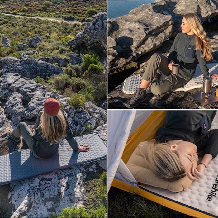 Самонадувний коврик Naturehike CNK2300DZ013/ каремат матрас для походів/ надувний килимок