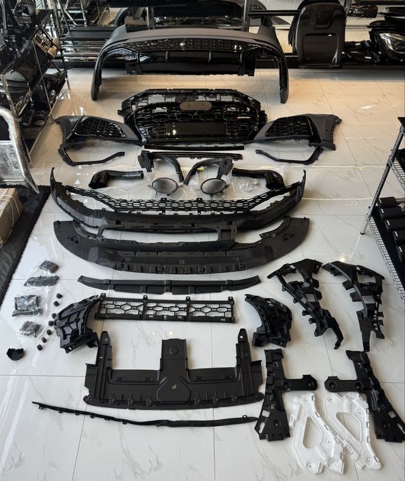 Комплект обвеса RSQ8 для AUDI Q8 SQ8 в кузове 4M 2018+ бампер диффузор