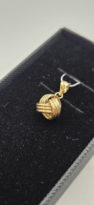 Złota zawieszka kulka pleciona 585 GOLD MONEY