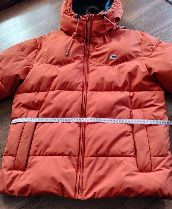 Lee Kurtka Męska Zimowa Puchowa M Puffer Jacket Orange