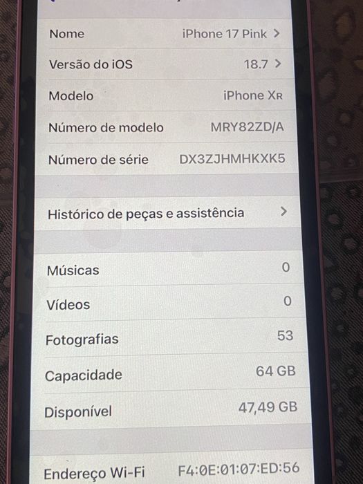 Iphone XR convertido 16 Rosa