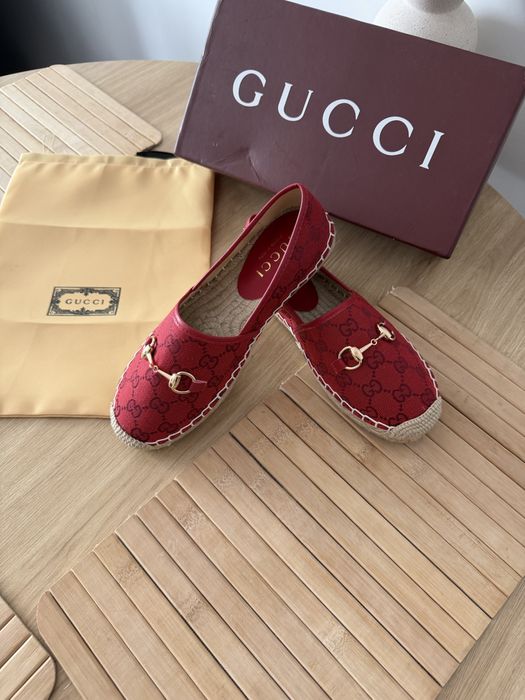 Espadryle Gucci Mokasyny Balerniki GG Marmot
