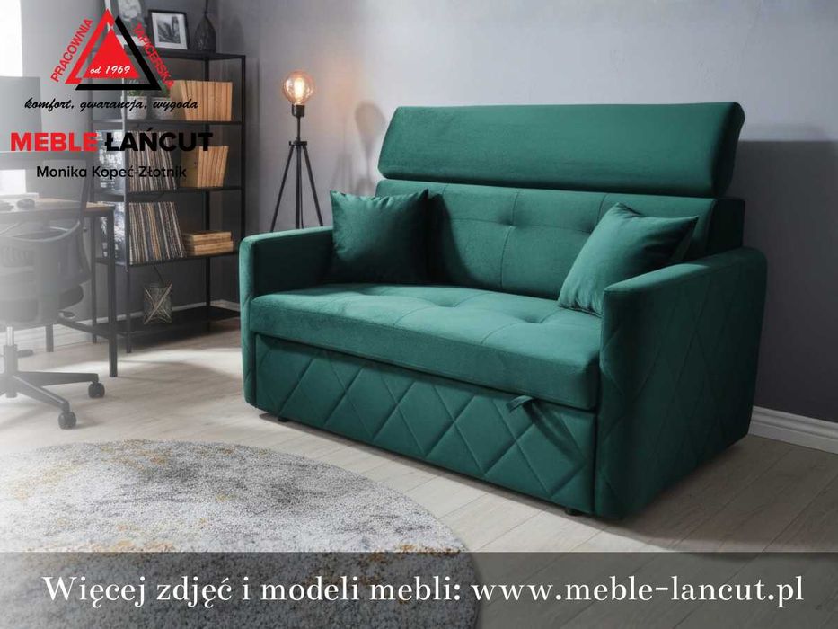 Sofa USZAK ,BONEL, POJEMNIK, Funkcja Spania! Pikowana