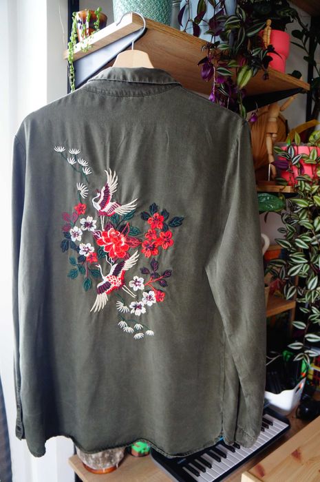 Koszula haftowana lyocell/tencel - boho