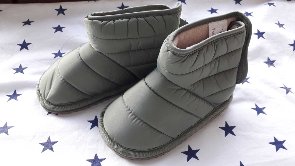 Nowe cieple watowane botki 25 H&M buty zimowe