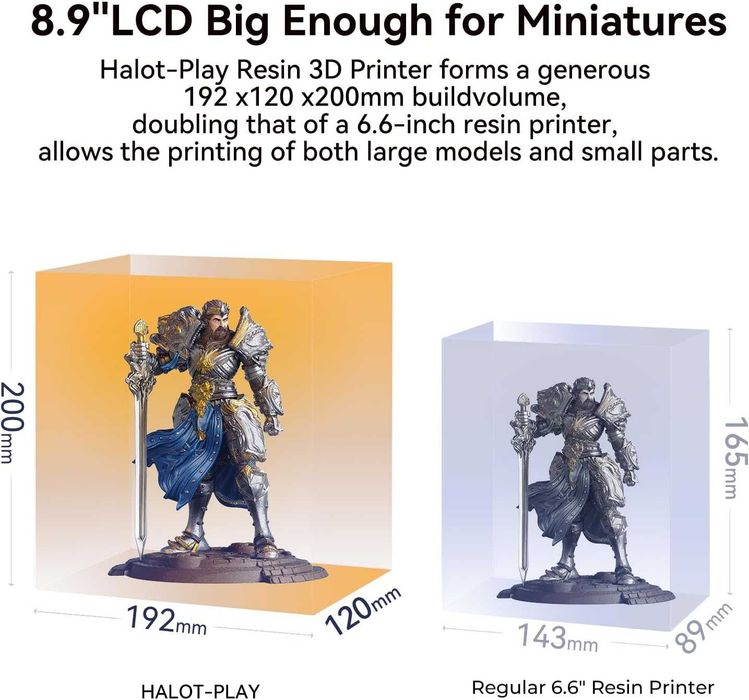 Drukarka 3D Creality Halot-Play 2024 LCD 8.9" HD 4K