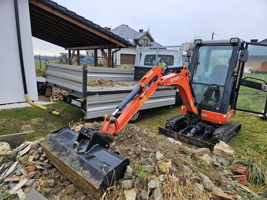 Usługi mini koparka Kubota szybkie terminy